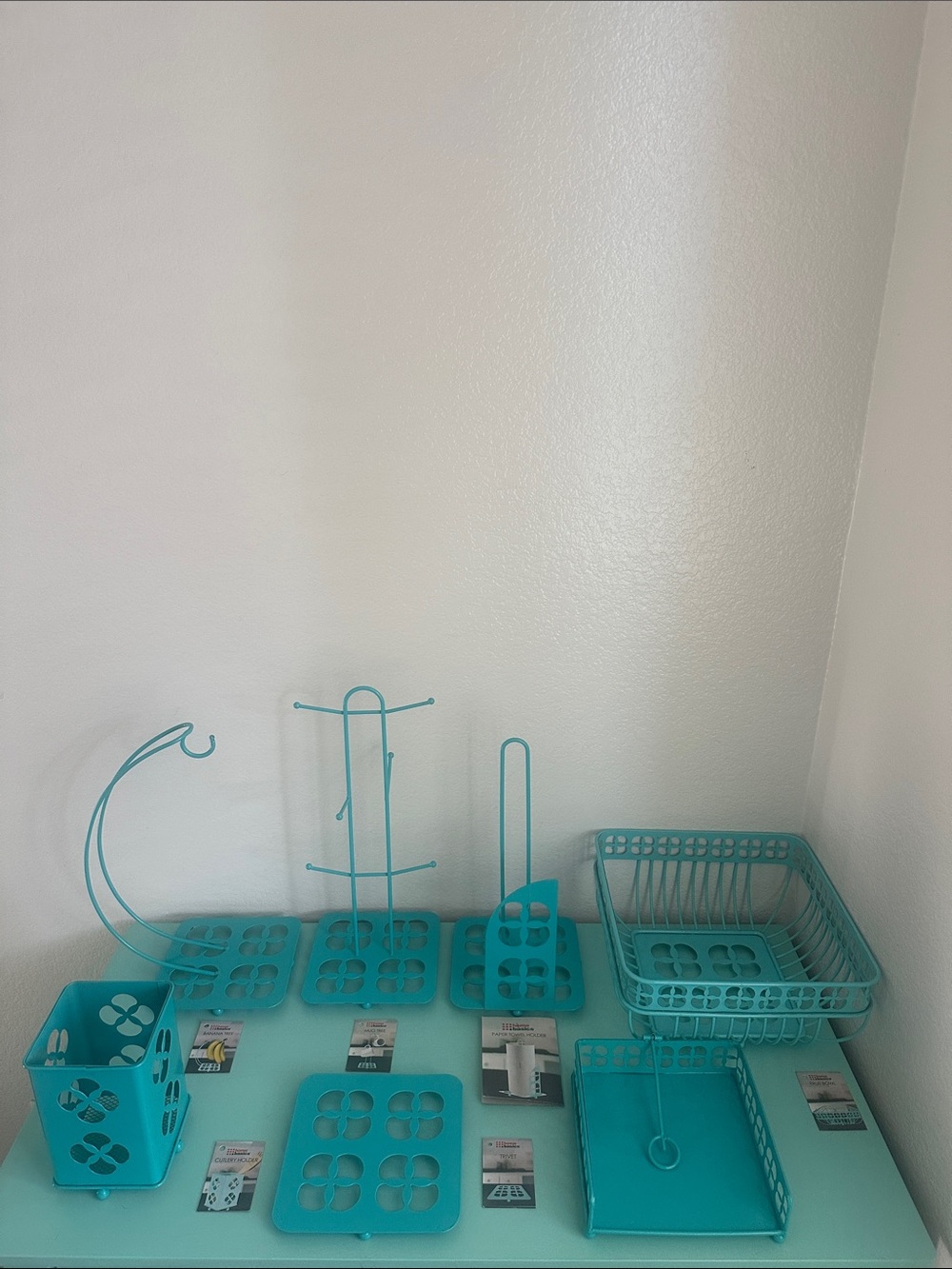 Home Basics Trinity Collection Pantryware
Organization Set of 7 items, Turquoise